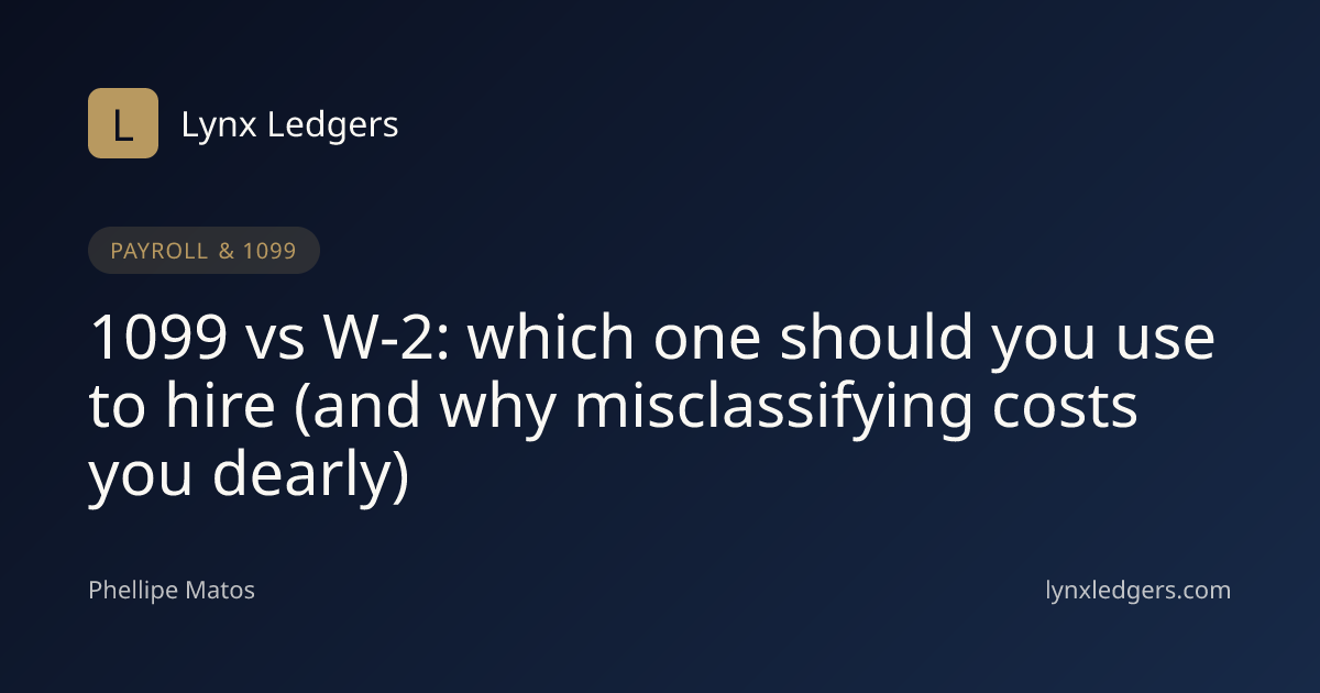 1099 vs W-2: which one should you use to hire (and why misclassifying ...